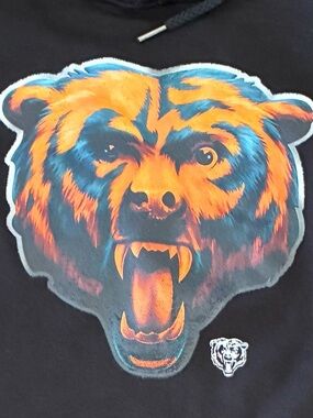 FANATICS Chicago Bears Men’s NFL Pullover Hoodie. Black. XL.